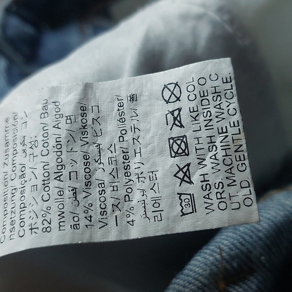 Mens Medium Distressed Ripped Denim Jeqn Shorts Manfinity - Picture 4 of 4